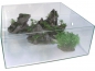 Felsh�hle mit Pflanzen, anthrazit, 45 cm - 8855
