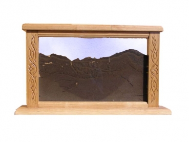 wood glass ant display 60x35x1,2 cm