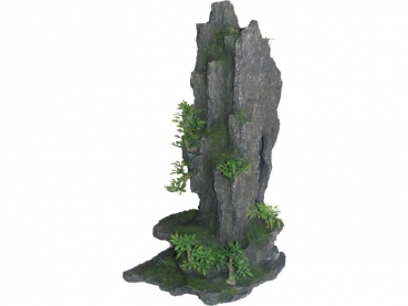 Felsh�hle mit Pflanzen, anthrazit, 37 cm - 8858