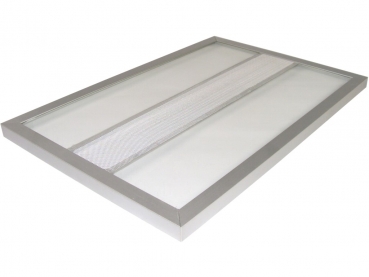 Abdeckung Glas + Gitter 50x30 cm