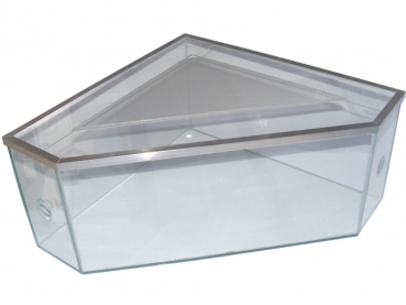 glass corner formicarium 40x40x20 cm + lid
