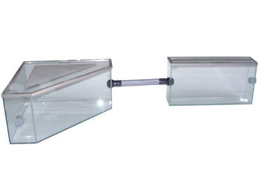 glass corner formicarium 40x40x20 cm + lid
