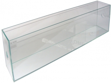 Slim glass basins 120x10x20 cm with 27mms drilling