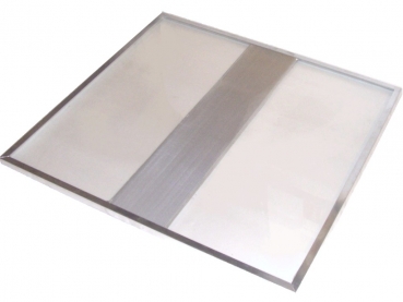 Abdeckung Glas + Gitter 50x50 cm