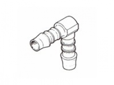 Tube link L piece 8/10 mms