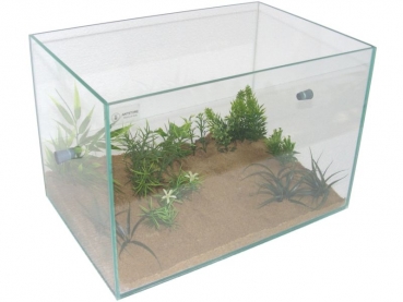 Glass basins 30x20x20 cm with 10mms drilling