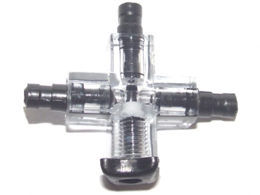 air cross connector with valve