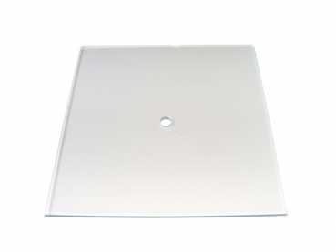 Glasplatte 20x19 cm mit 10mm Bohrung