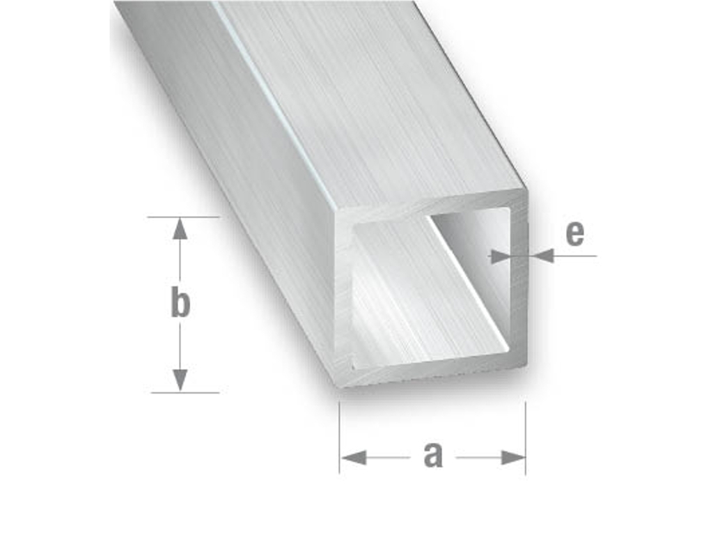 Quadratrohr Rohalu - 16x16mm - 1m