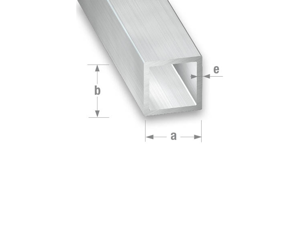 Quadratrohr Rohalu - 6x6mm - 1m