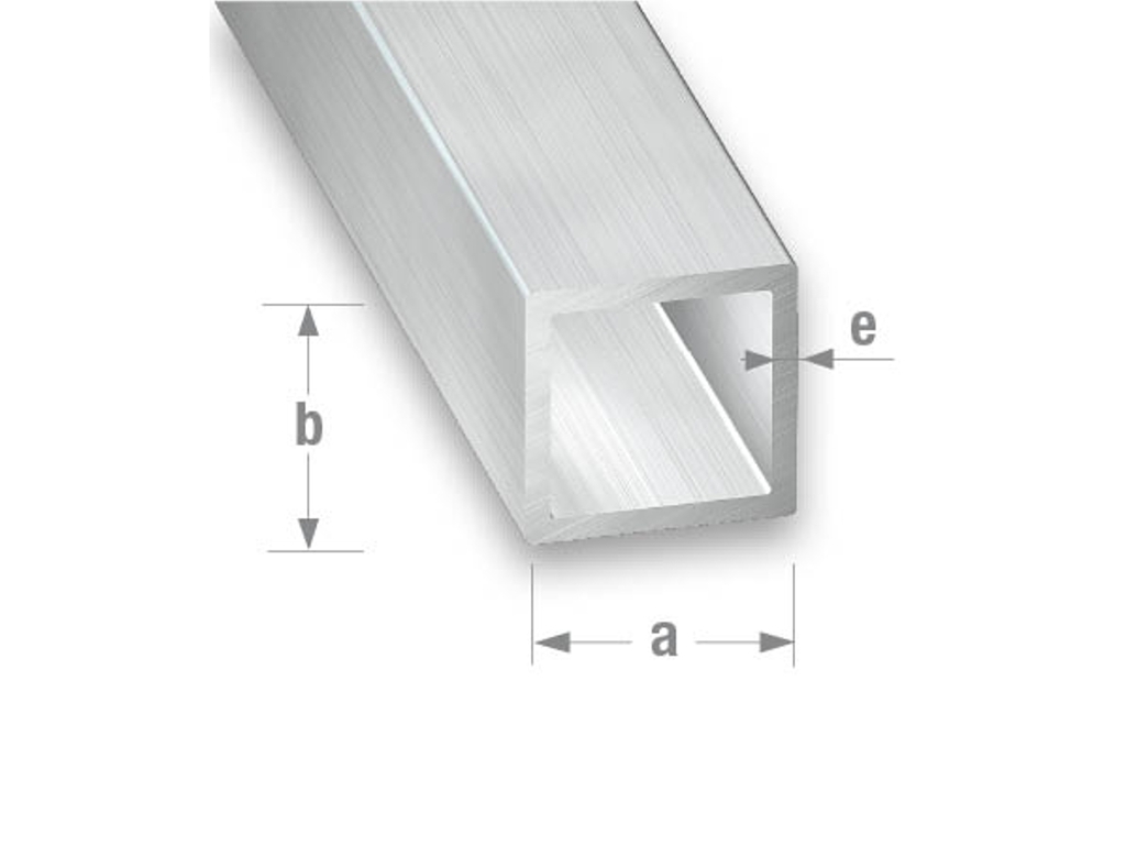 Quadratrohr Rohalu - 8x8mm - 1m