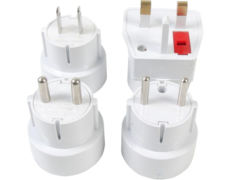 Stecker-Adapter-Set, 4-teilig