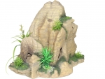 rock cave with plant, sandy, 40 cms - 8849