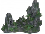 rock cave with plant, anthrazit, 45 cms - 8855