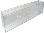 Schmal-Glasbecken 80x10x20 cm mit 27mm Bohrungen