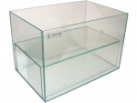 glass basin 30x20x20 cms dual apartment