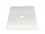 Glasplatte 20x19 cm mit 27mm Bohrung