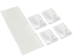Transparent Klebe-Haken 34x25mm weiss