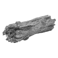 Wooden parts made of plastic