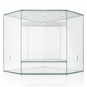Eck TERRACUBE PRO 60x60x60 mit Schiebetür - Rahmen und Abdeckung