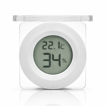Mini thermo-hygrometer  digital round - hanging