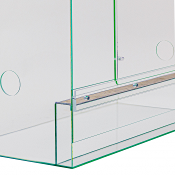 Eck TERRACUBE PRO 60x60x60 mit Schiebetür - Rahmen und Abdeckung